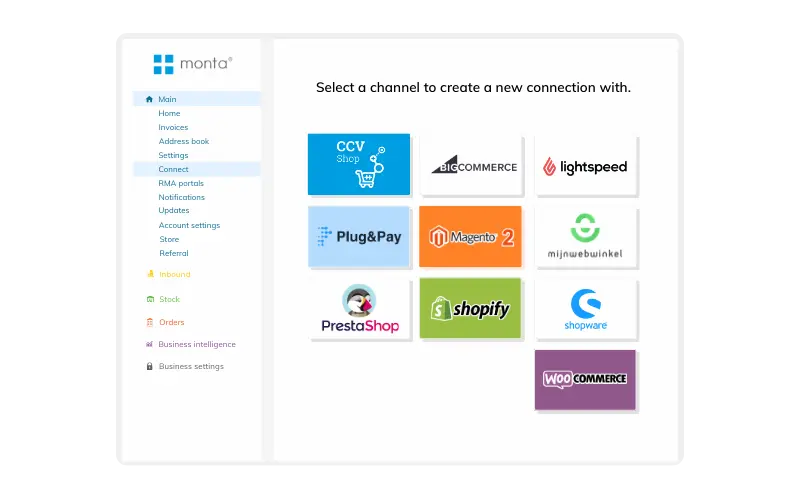 Monta's geïntegreerde e-commerceplatforms