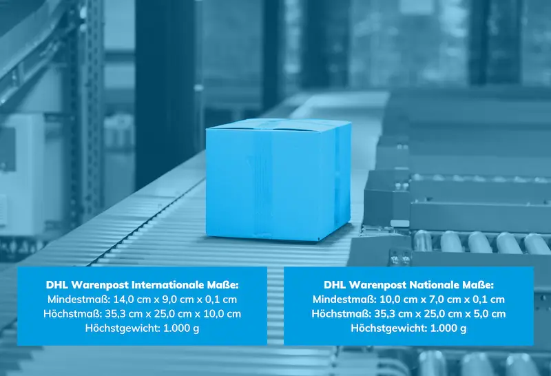 DHL Warenpost-Maße