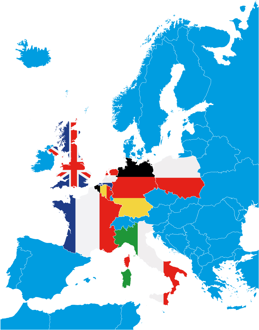 Monta map with flags