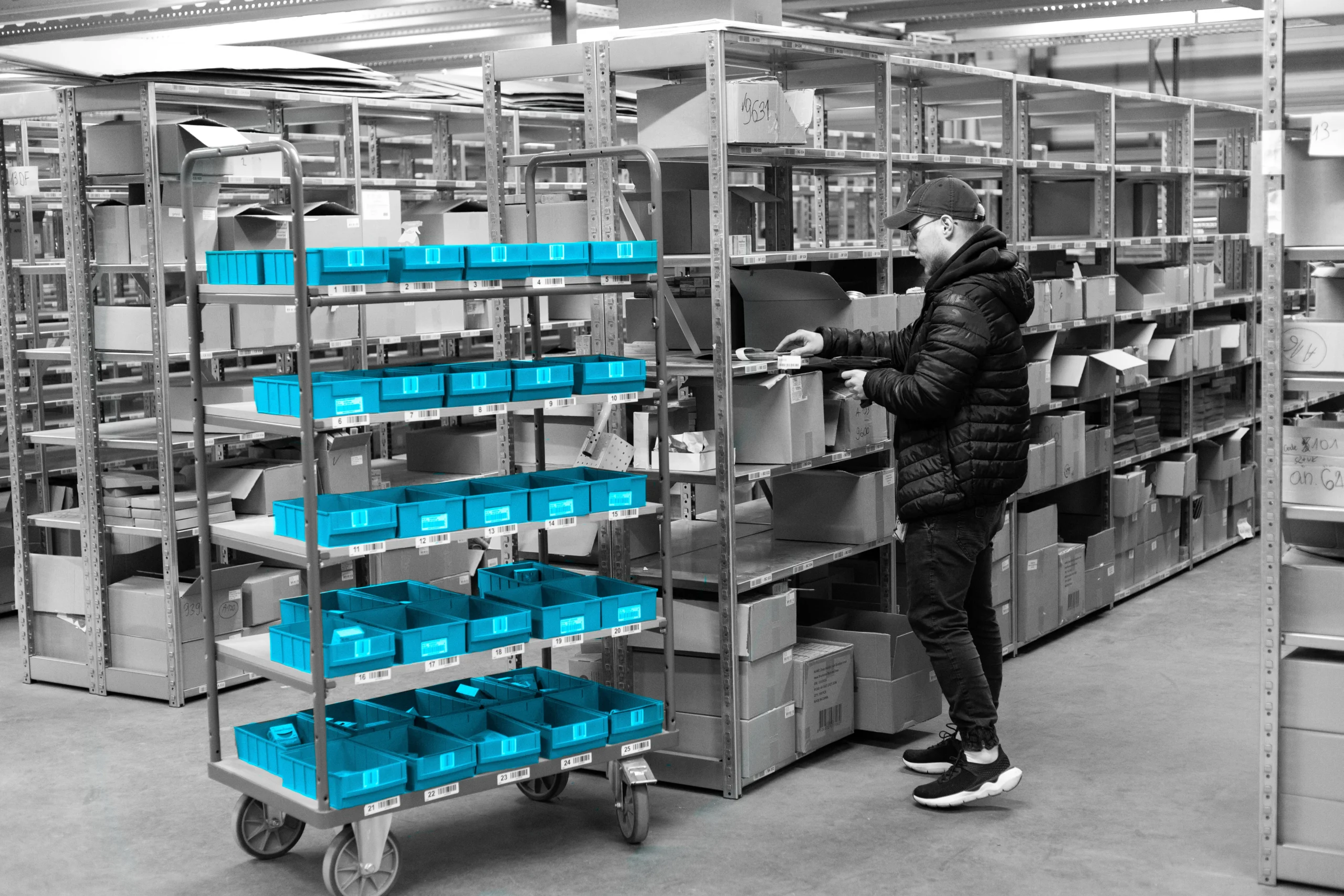 Unser Logistikprozess mit Barcodes
